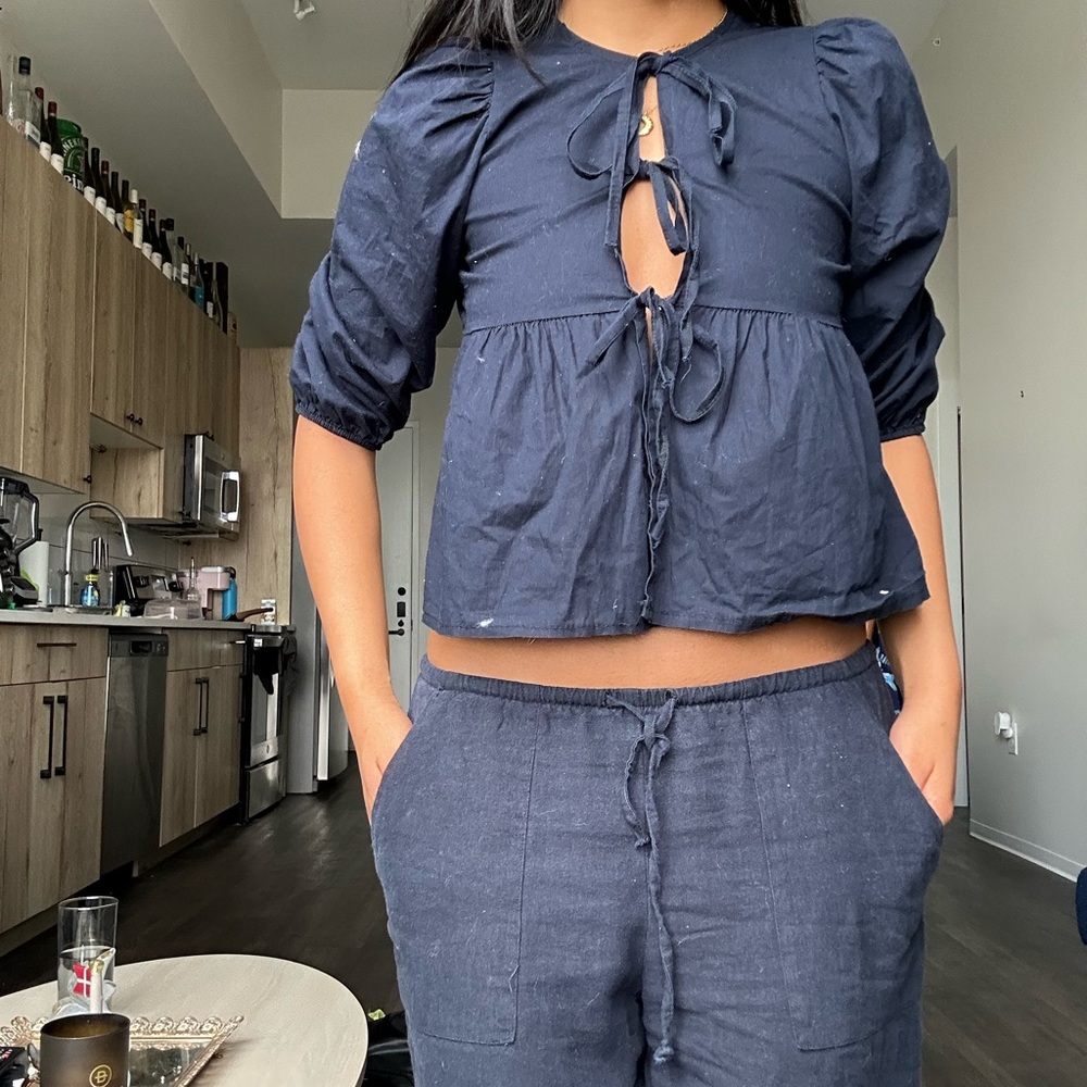 Navy Blue Women's Top